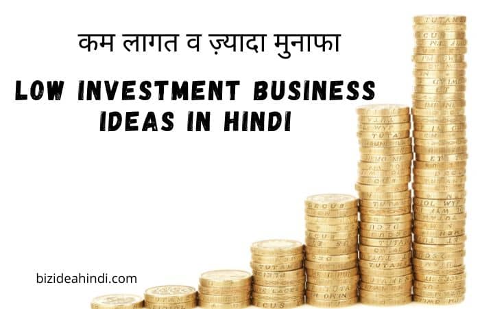 Low Investment Business Ideas in Hindi