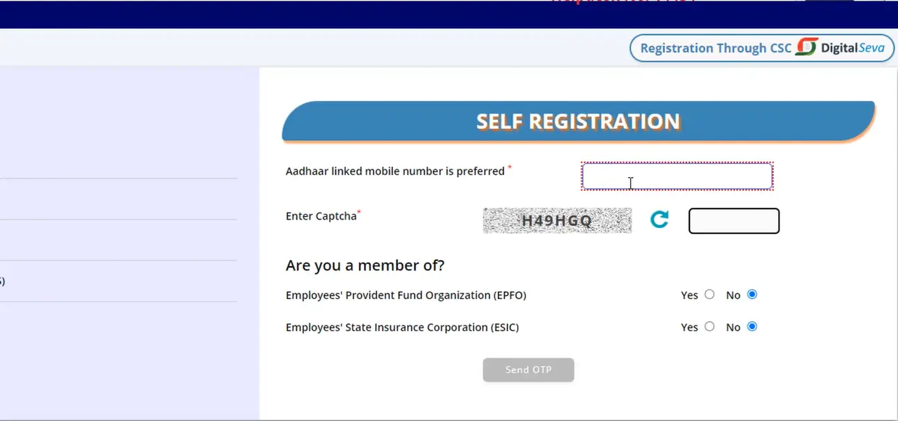 e shram card online registration kaise kare